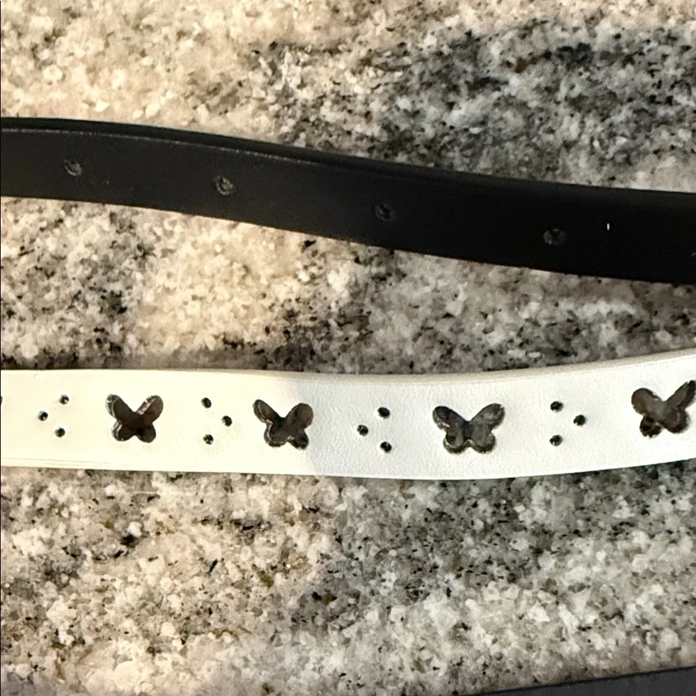 NWT 5 Cat & Jack kids Belt Black, Brown, White. 2 reversible to pi and purple. S